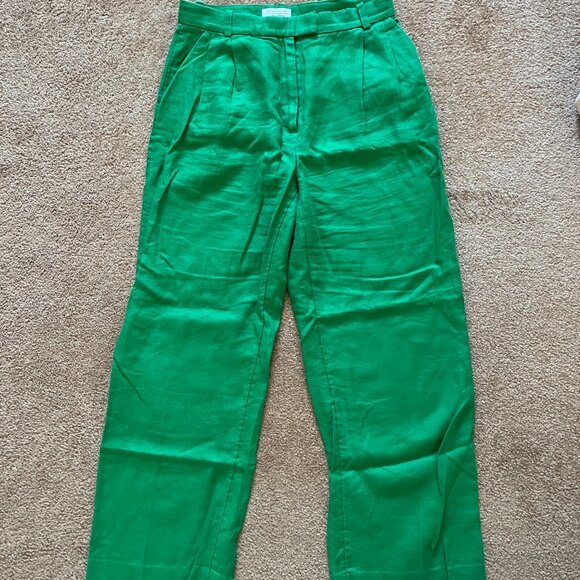 & Other Stories Green Trousers - Picture 4 of 7